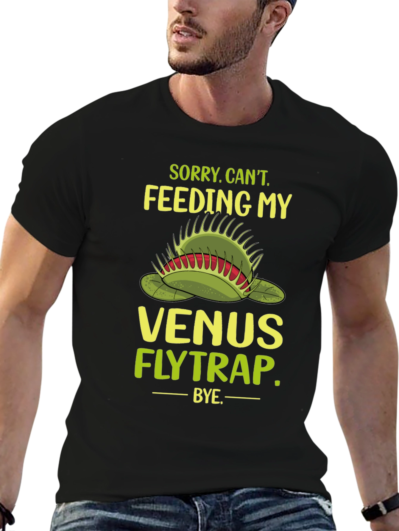 Venus Flytrap Graphic T-Shirt - Funny Plant Lover Tee