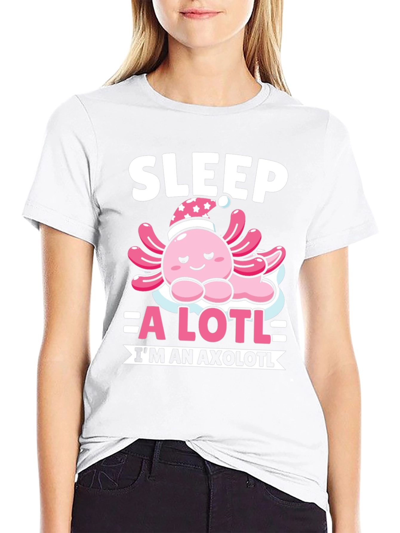 Sleep A Lotl Axolotl T-Shirt