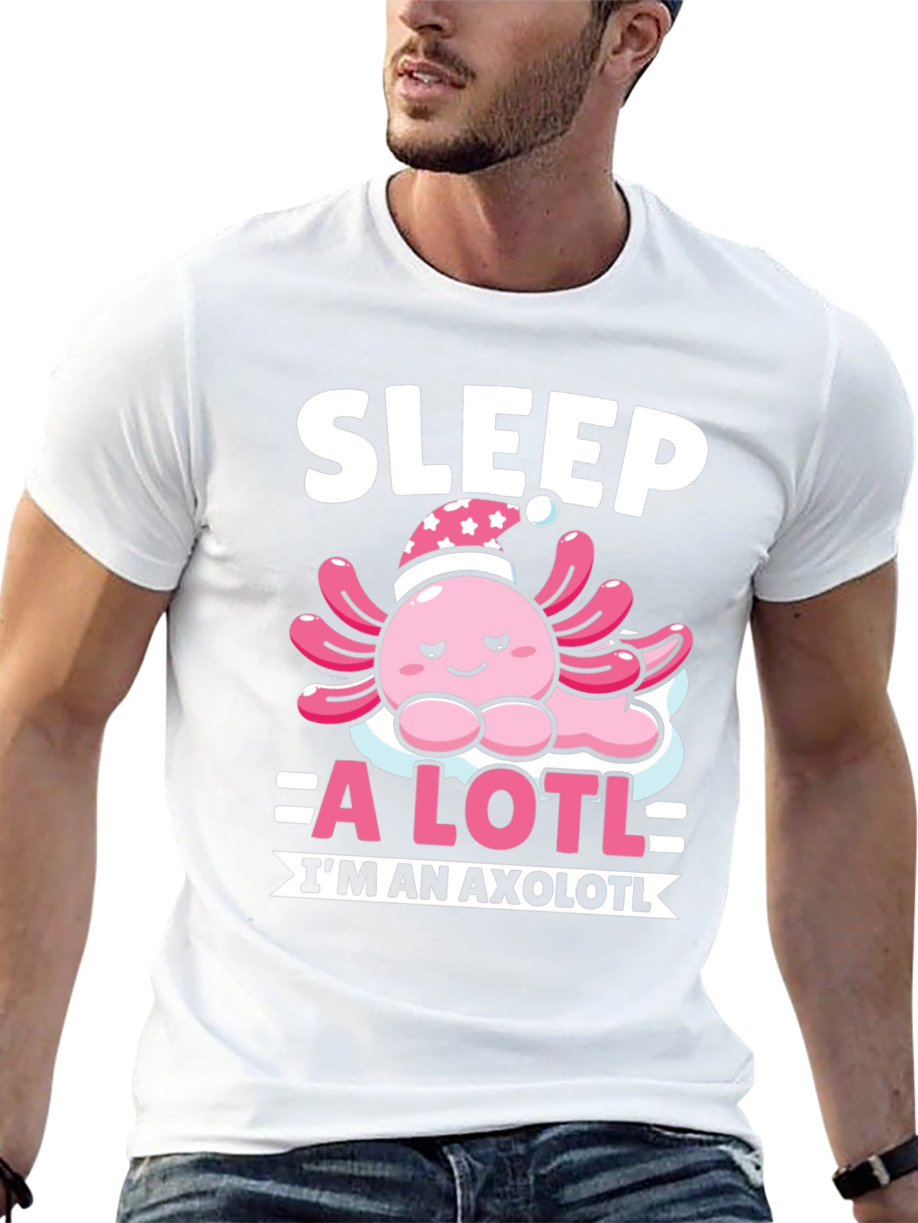 Sleep A Lotl Axolotl T-Shirt