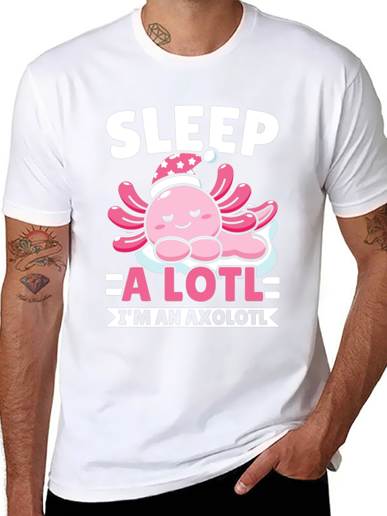 Sleep A Lotl Axolotl T-Shirt