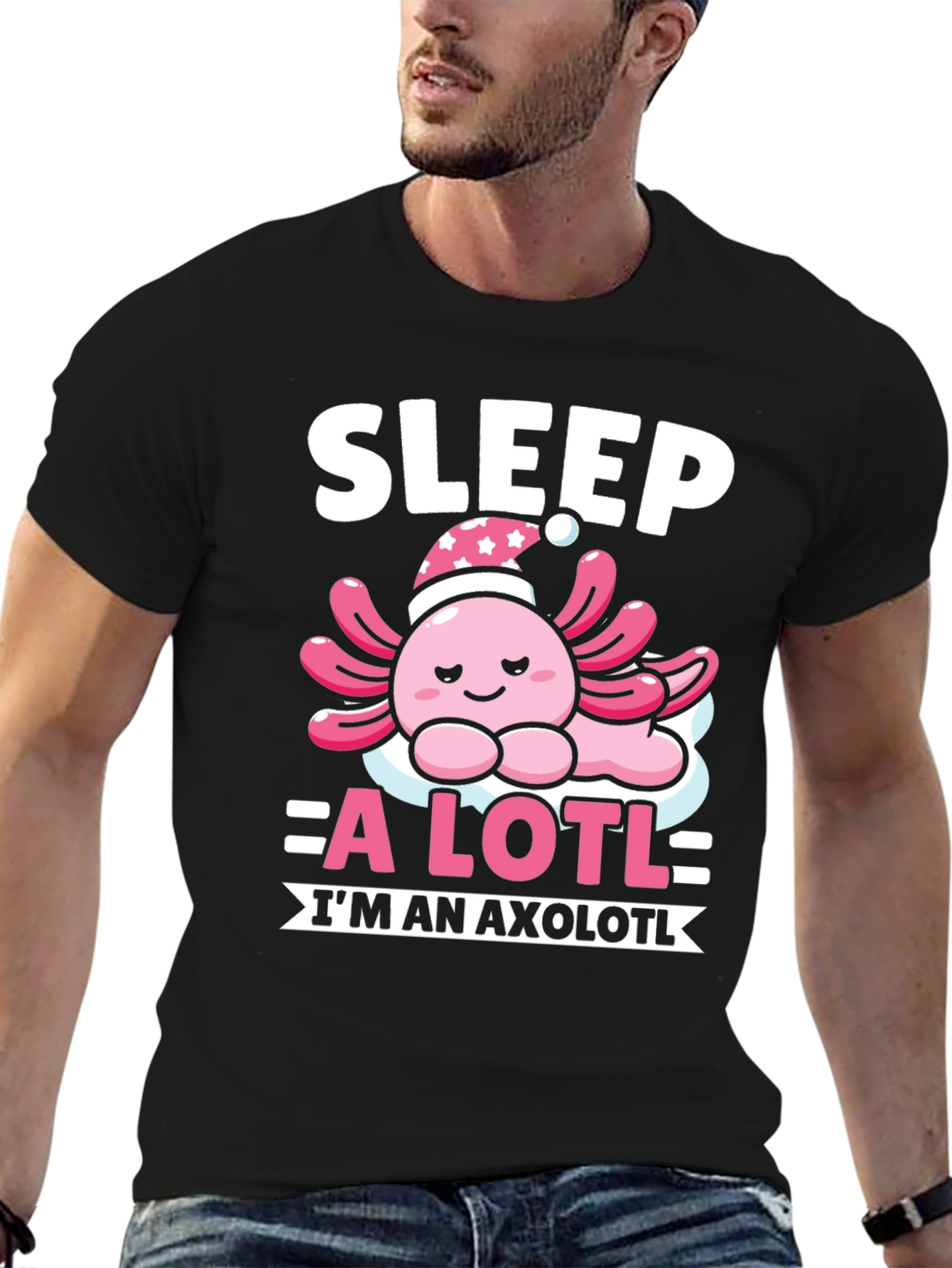 Sleep A Lotl Axolotl T-Shirt