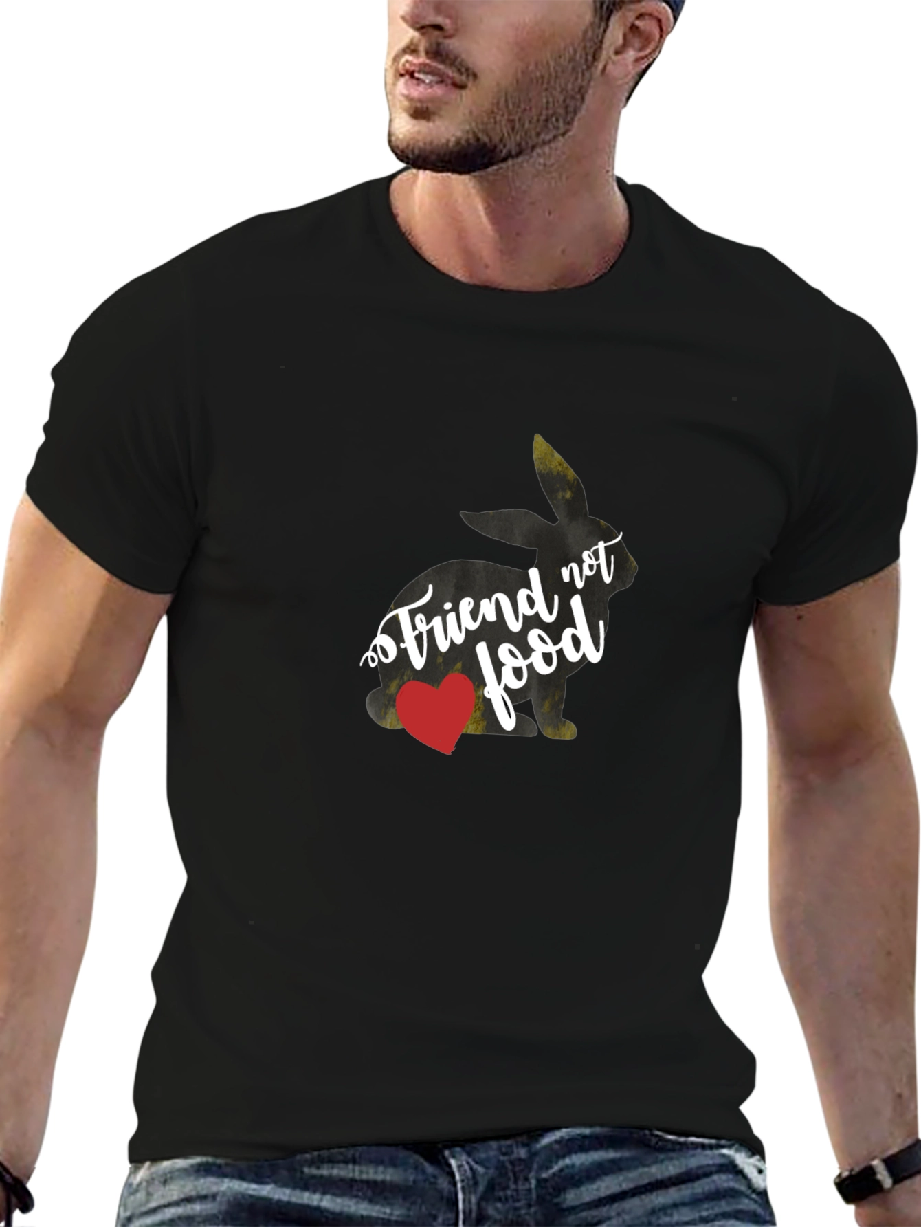 Vegan Bunny Friend Not Food T-Shirt