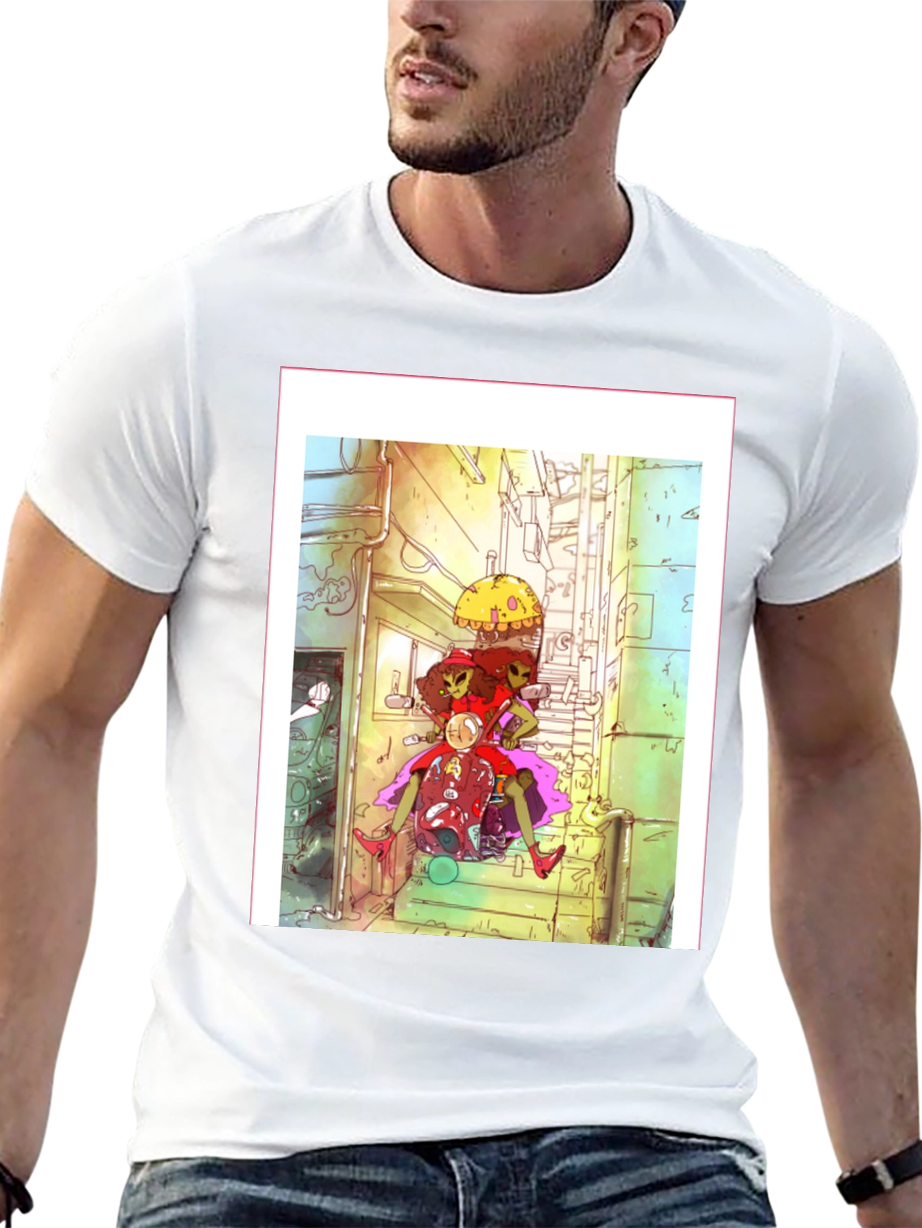 Urban Art T-Shirt - Cool Cartoon Graphic Tee