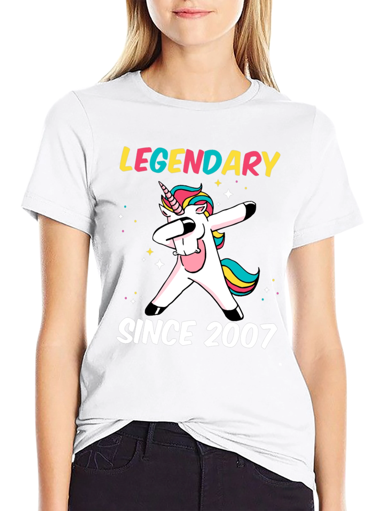 Legendary Since 2007 Dabbing Unicorn T-Shirt