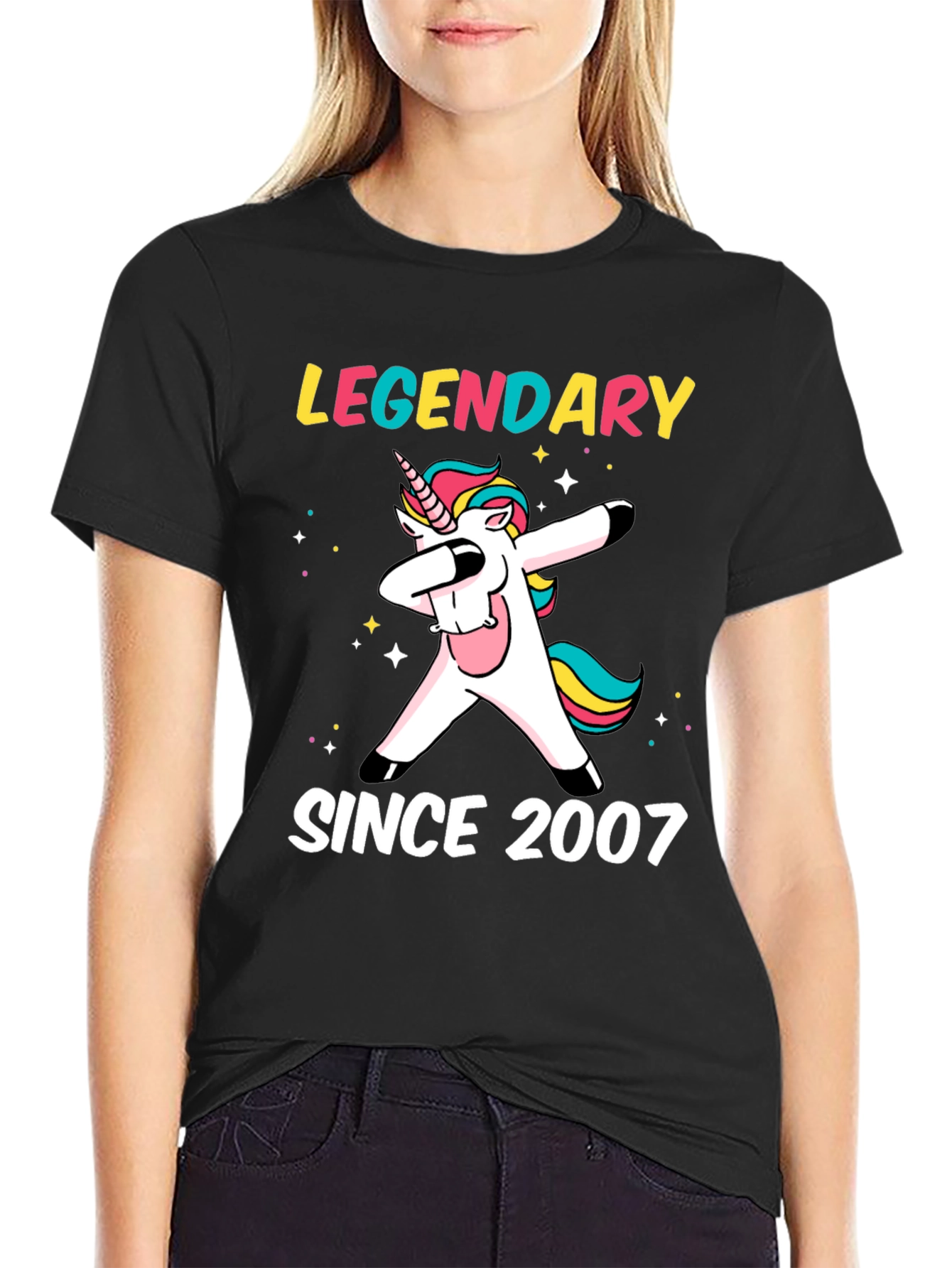Legendary Since 2007 Dabbing Unicorn T-Shirt