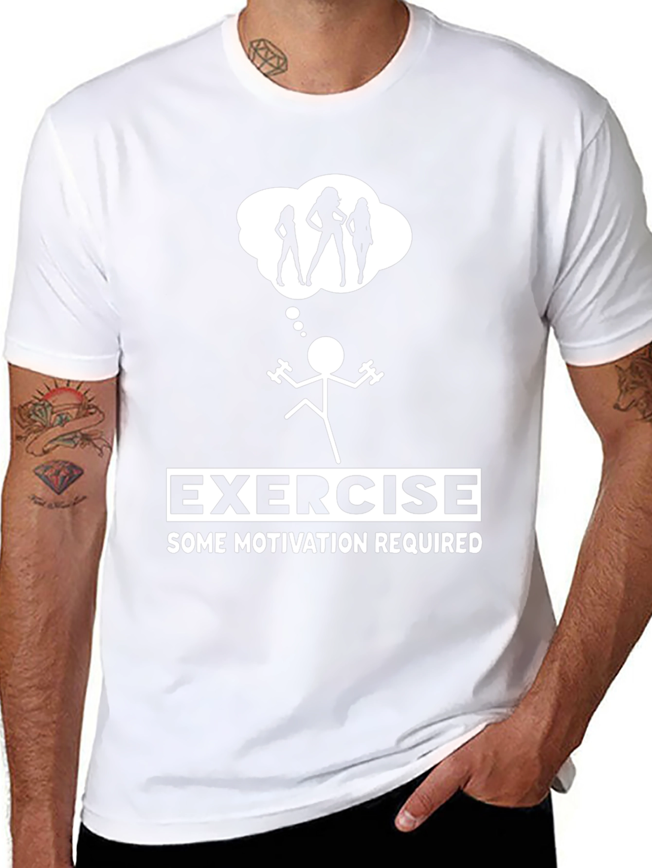 Funny Exercise Motivation Graphic T-Shirt