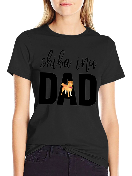 Shiba Inu Dad Black T-Shirt - Dog Lover Apparel