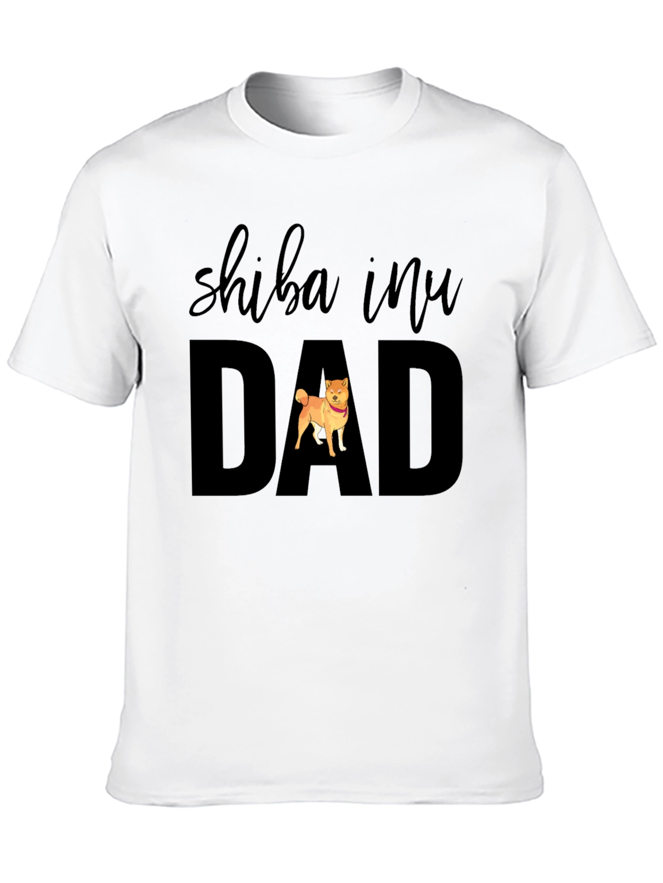 Shiba Inu Dad Black T-Shirt - Dog Lover Apparel