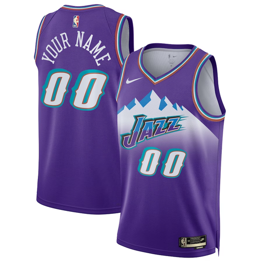Men's Utah Jazz Purple 2022/23 Custom Swingman Jerseys - Classic Edition