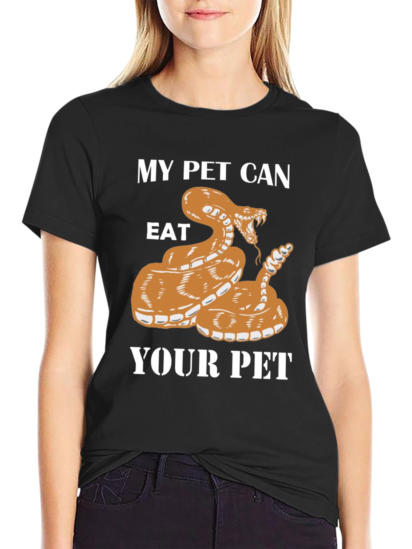 My Pet Can Eat Your Pet Snake Graphic Tee
