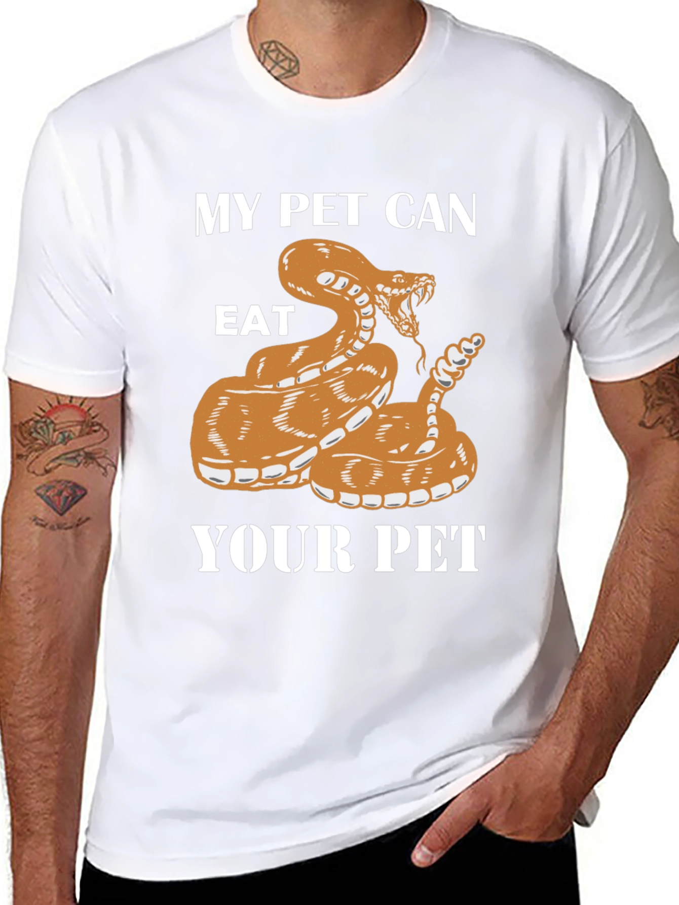 My Pet Can Eat Your Pet Snake Graphic Tee