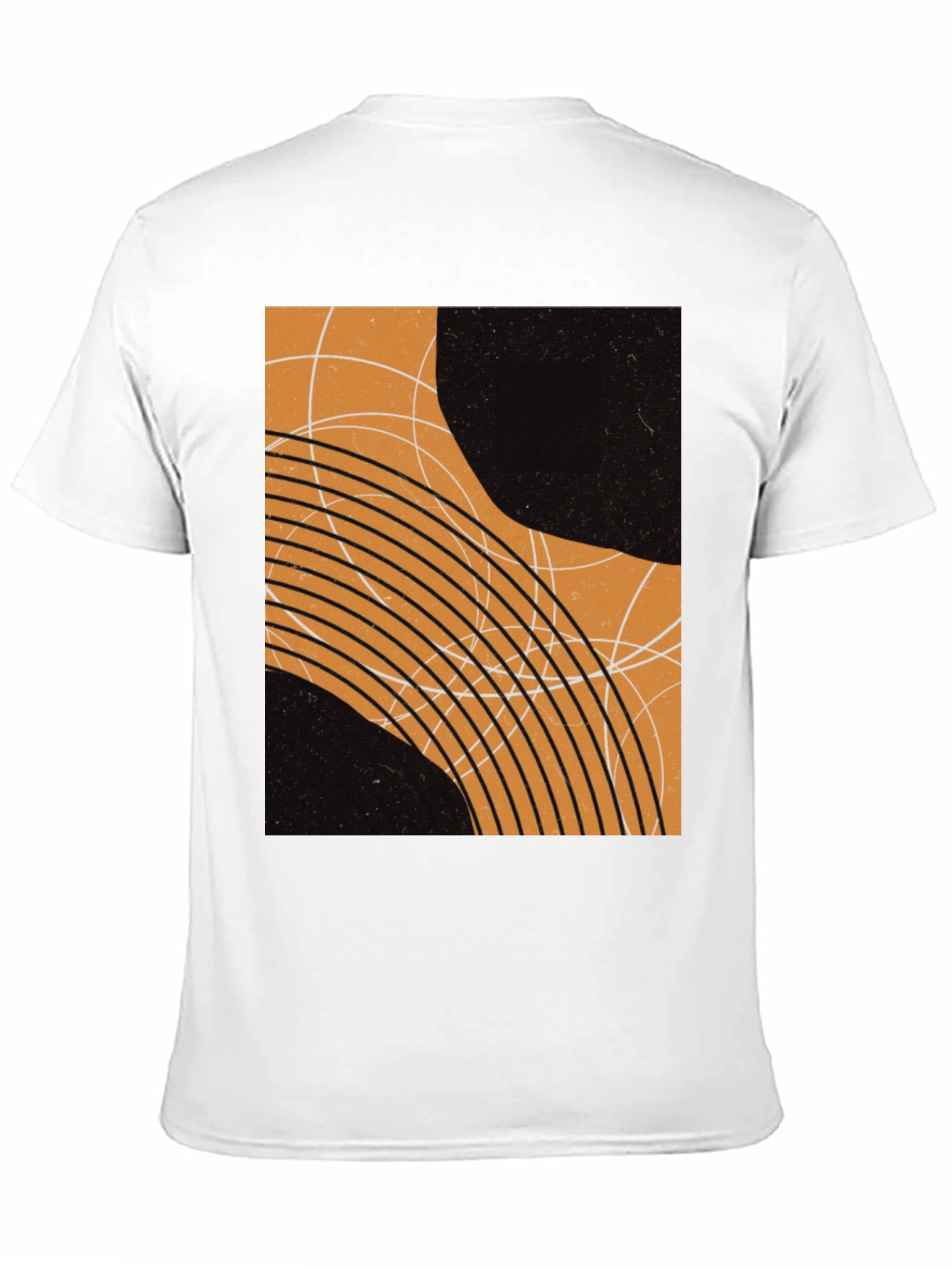 Abstract Graphic Print Black T-Shirt