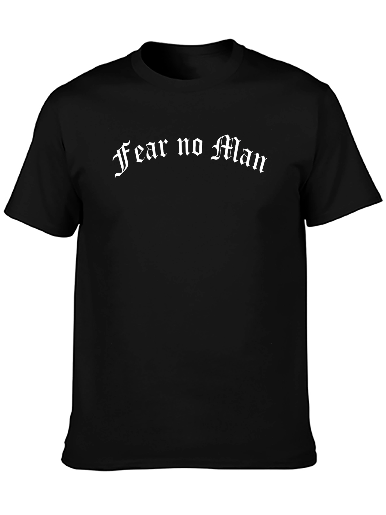 Fear No Man Graphic Black T-Shirt