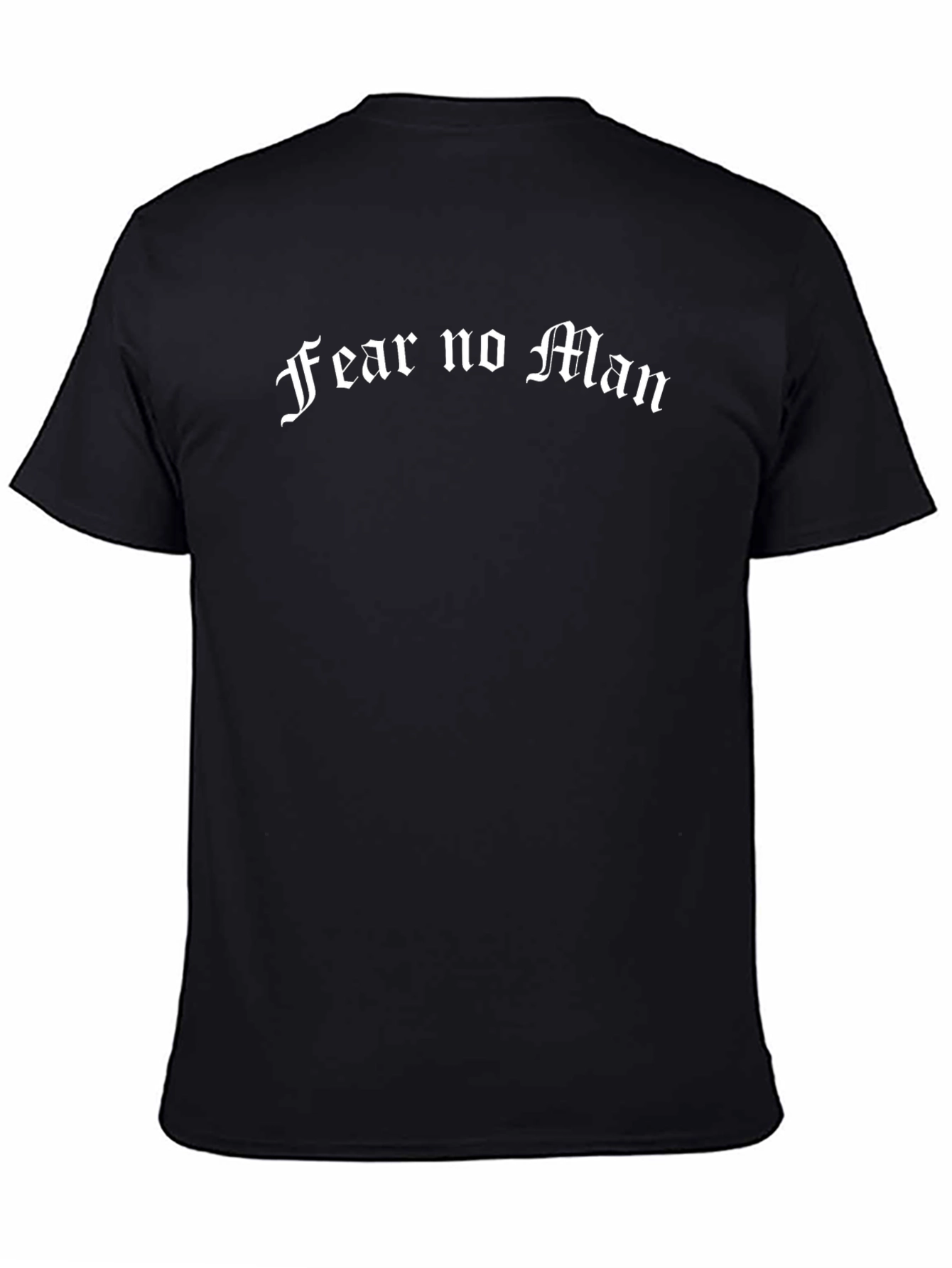 Fear No Man Graphic Black T-Shirt