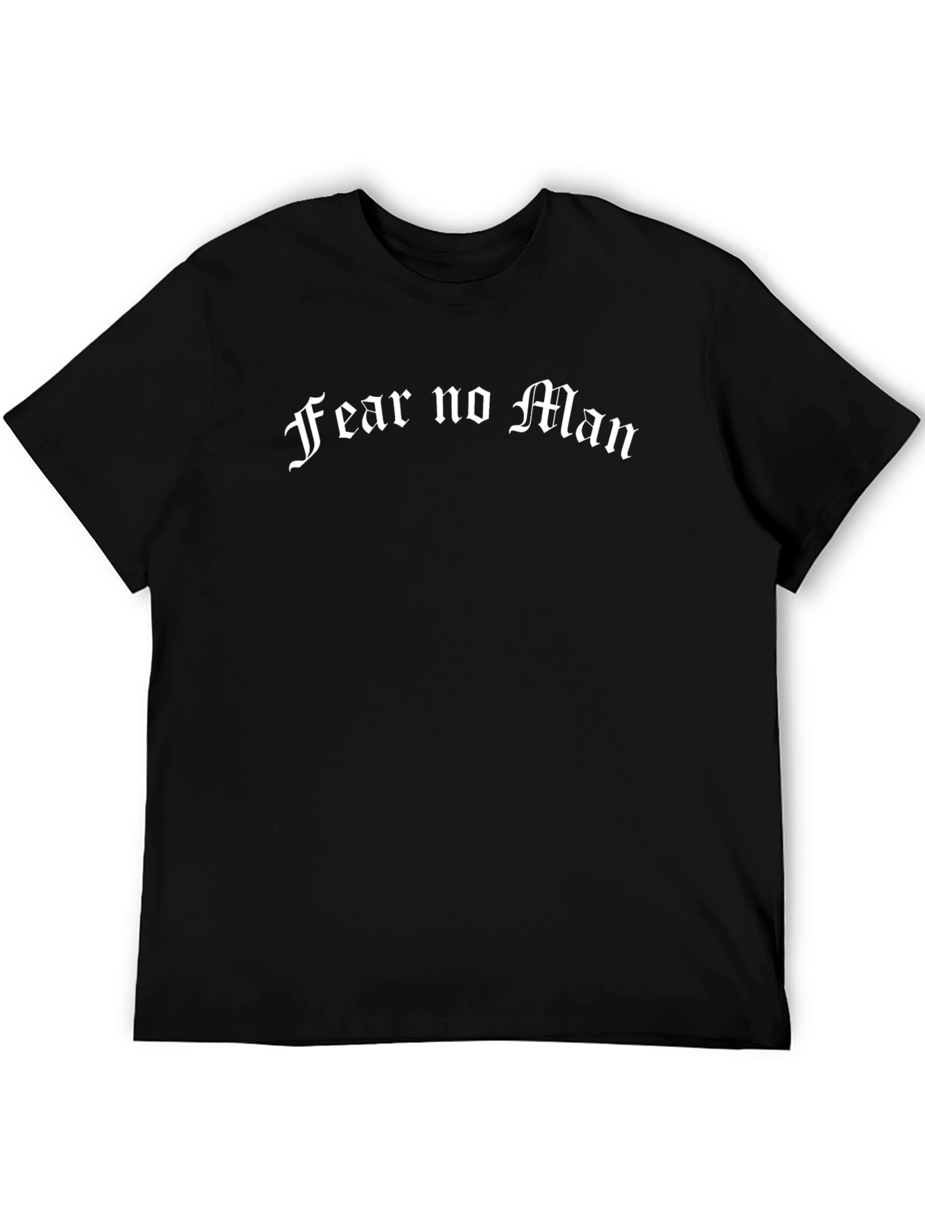 Fear No Man Graphic Black T-Shirt