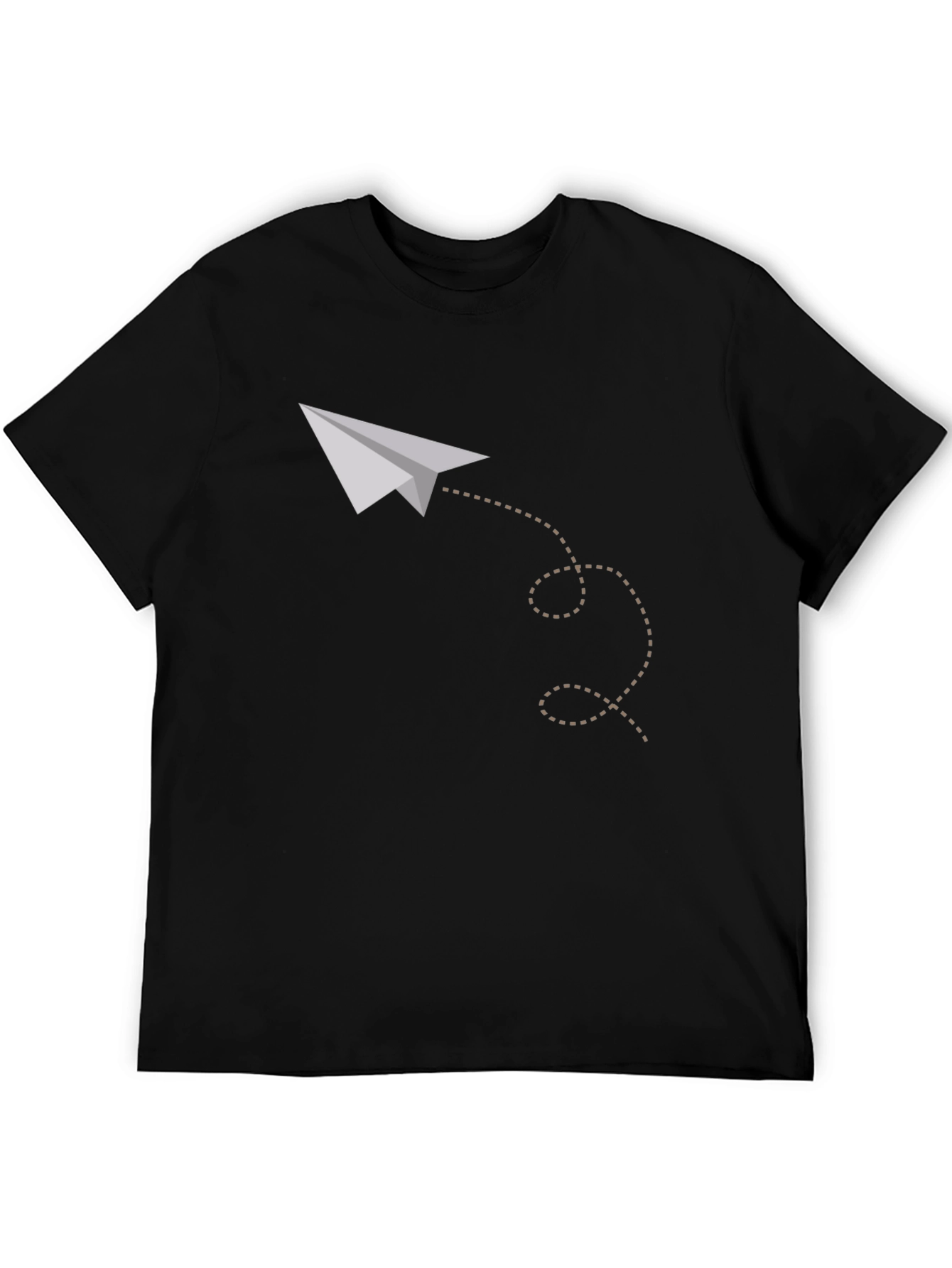 Paper Airplane Graphic Tee - Soft Cotton Casual Shirt