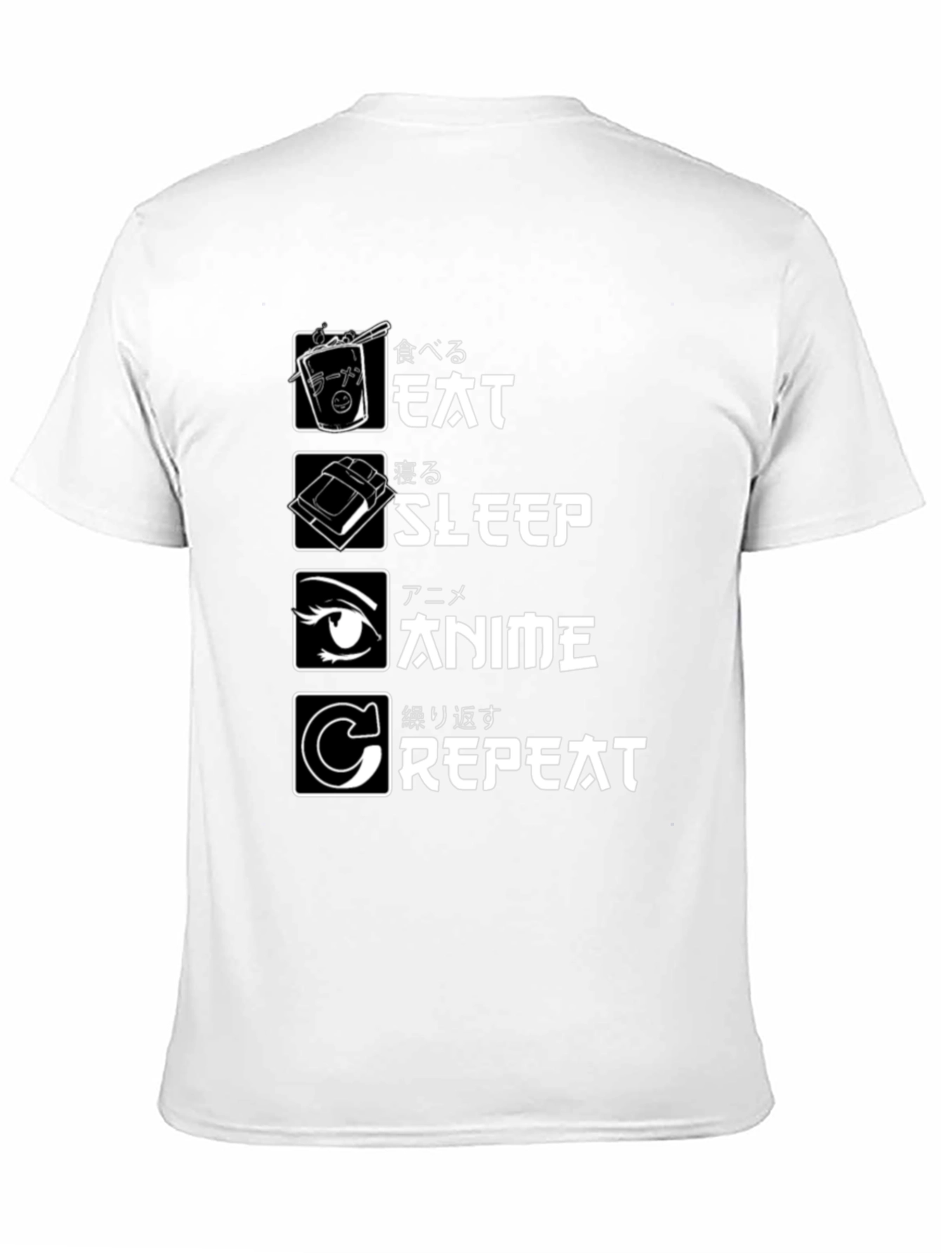 Anime Lover T-Shirt: Eat Sleep Anime Repeat