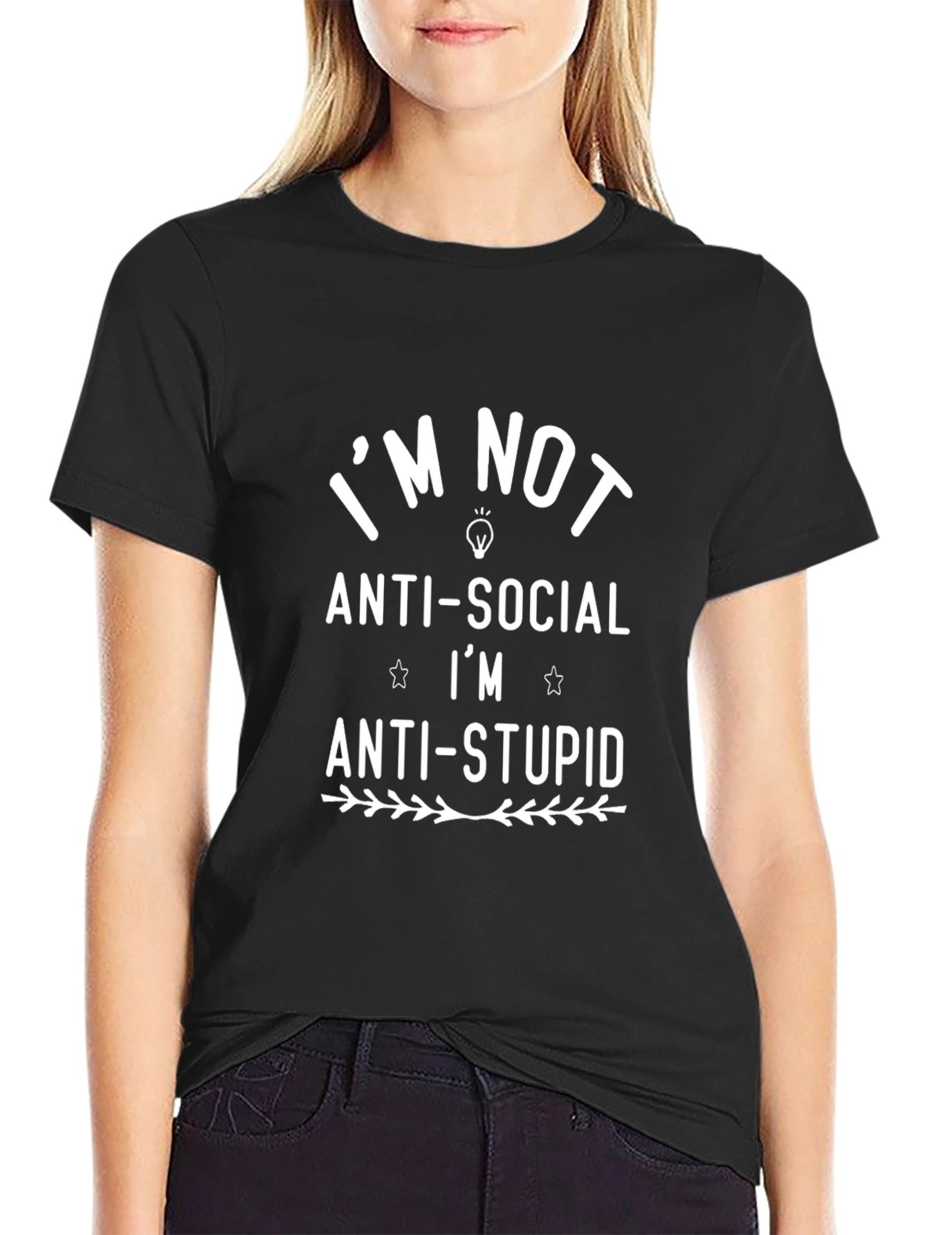 Anti-Social Anti-Stupid Humor T-Shirt