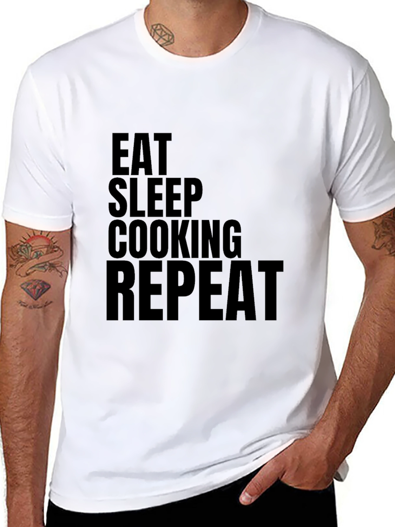 Eat Sleep Cooking Repeat T-Shirt