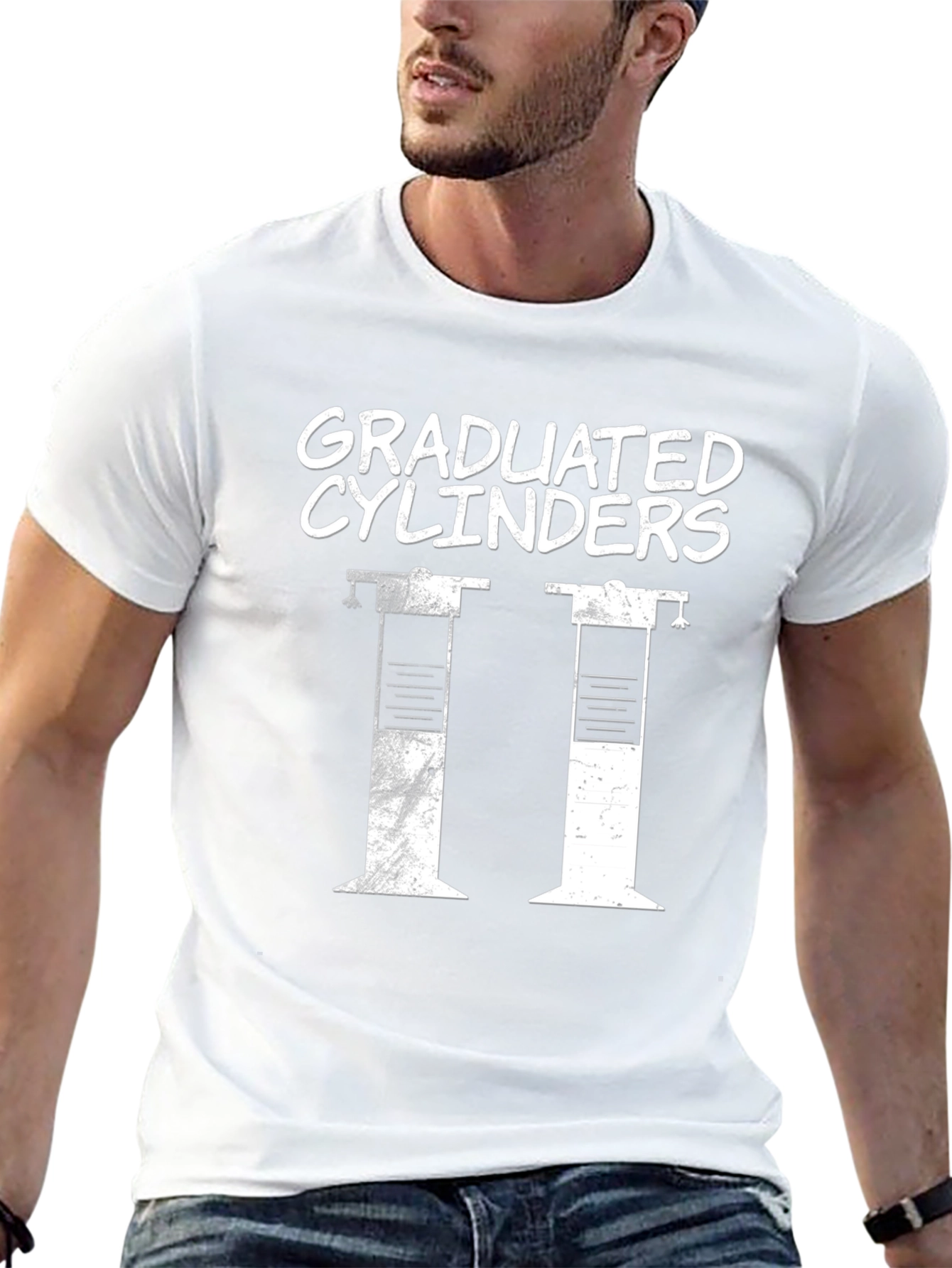 Graduated Cylinders Funny Science T-Shirt