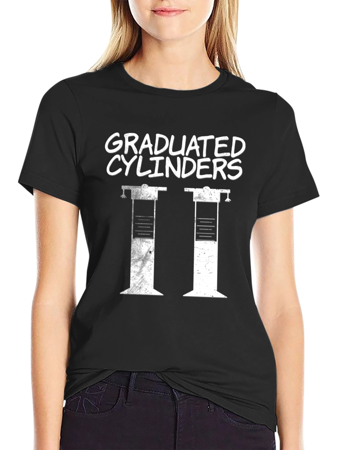 Graduated Cylinders Funny Science T-Shirt