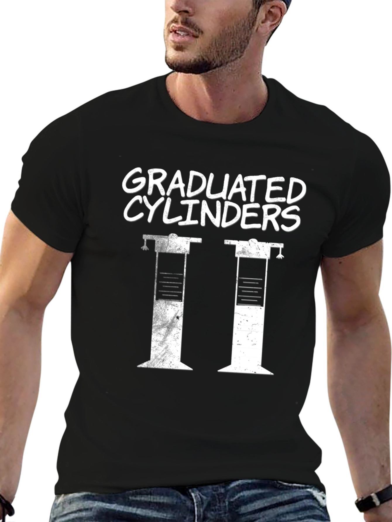 Graduated Cylinders Funny Science T-Shirt