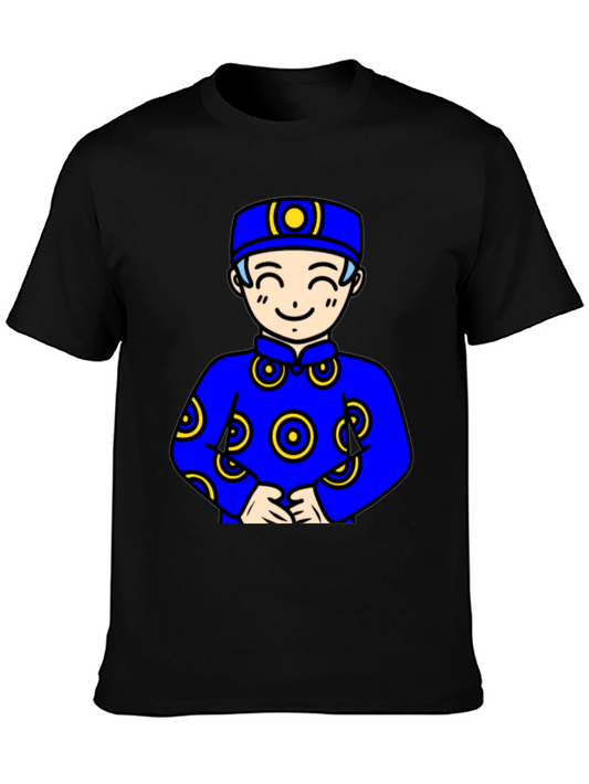Cartoon Character Black T-Shirt