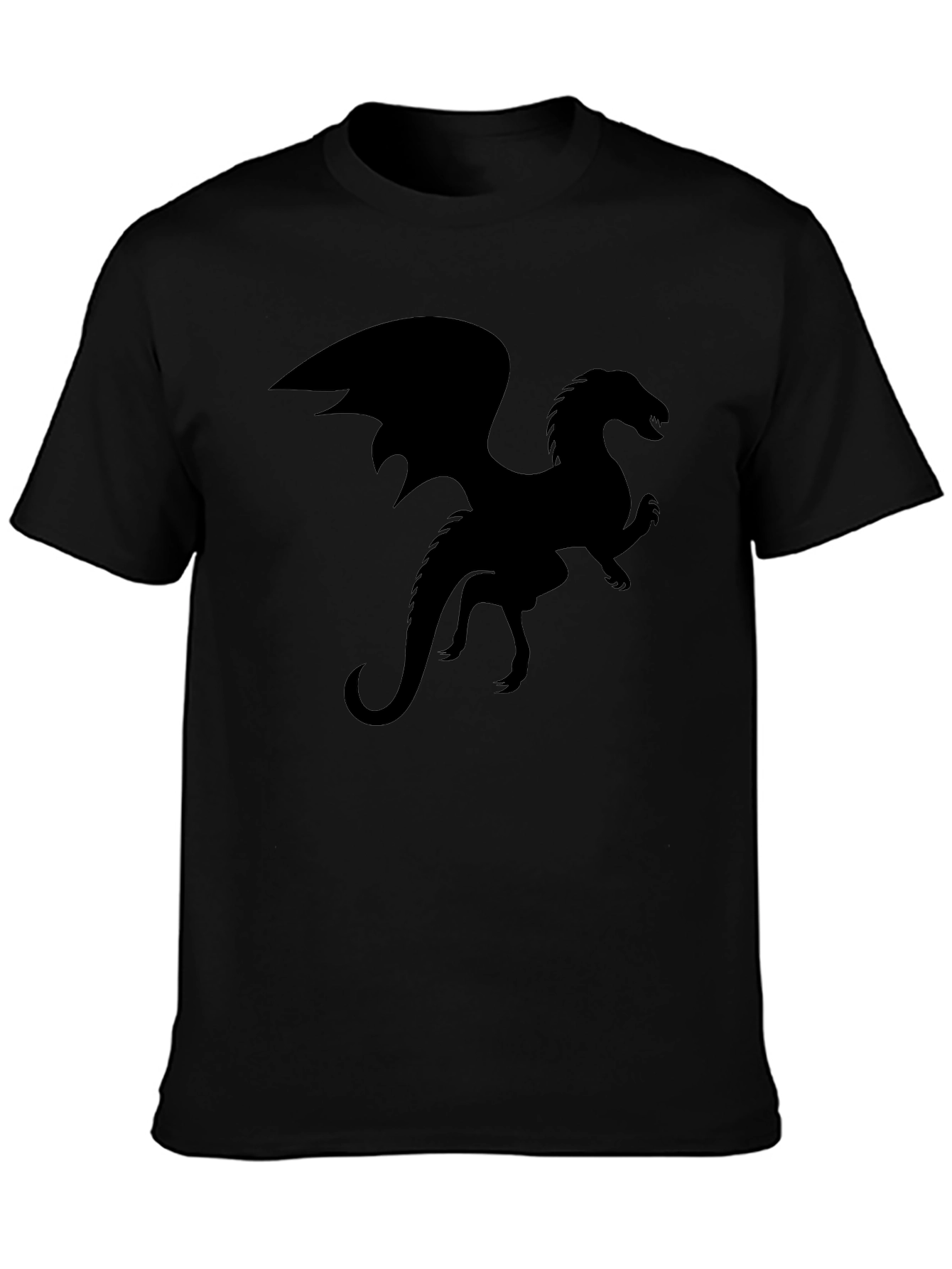 Black Dragon Silhouette Graphic Tee