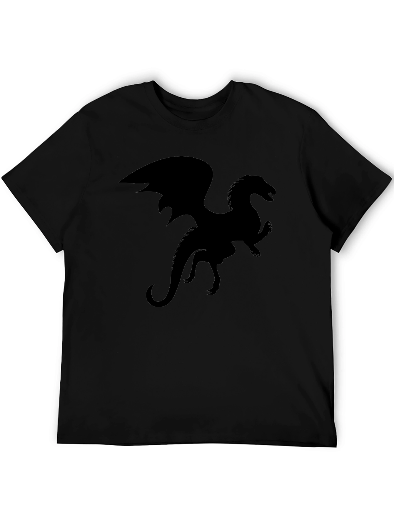 Black Dragon Silhouette Graphic Tee