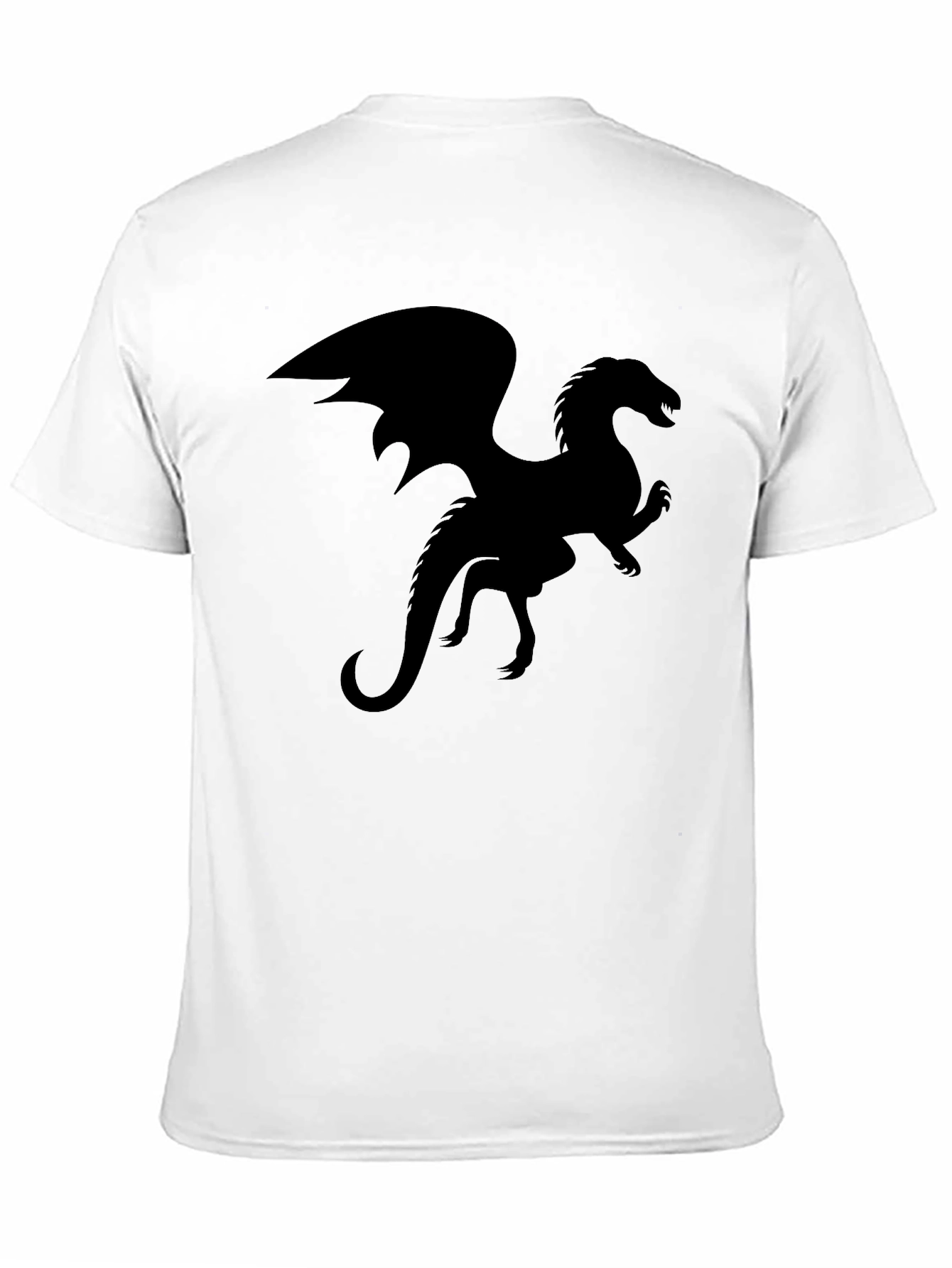 Black Dragon Silhouette Graphic Tee