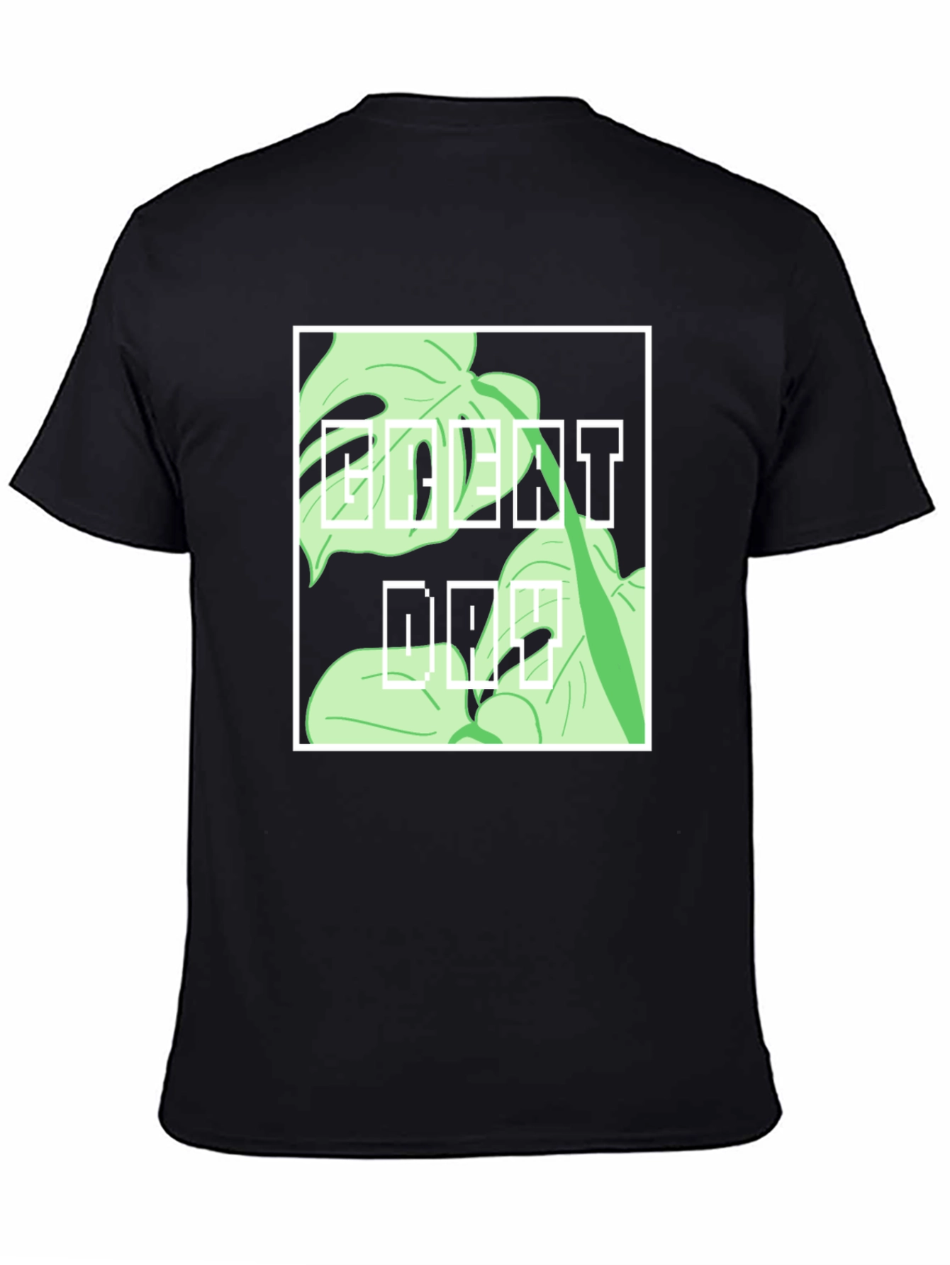 Urban Monstera Leaf Graphic Tee - Everyday Cool