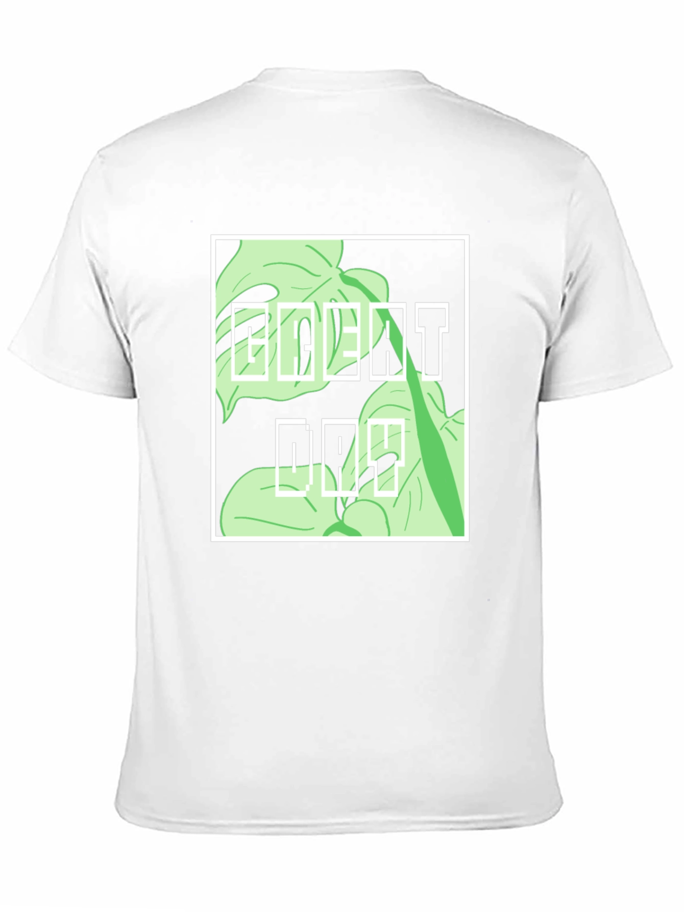 Urban Monstera Leaf Graphic Tee - Everyday Cool