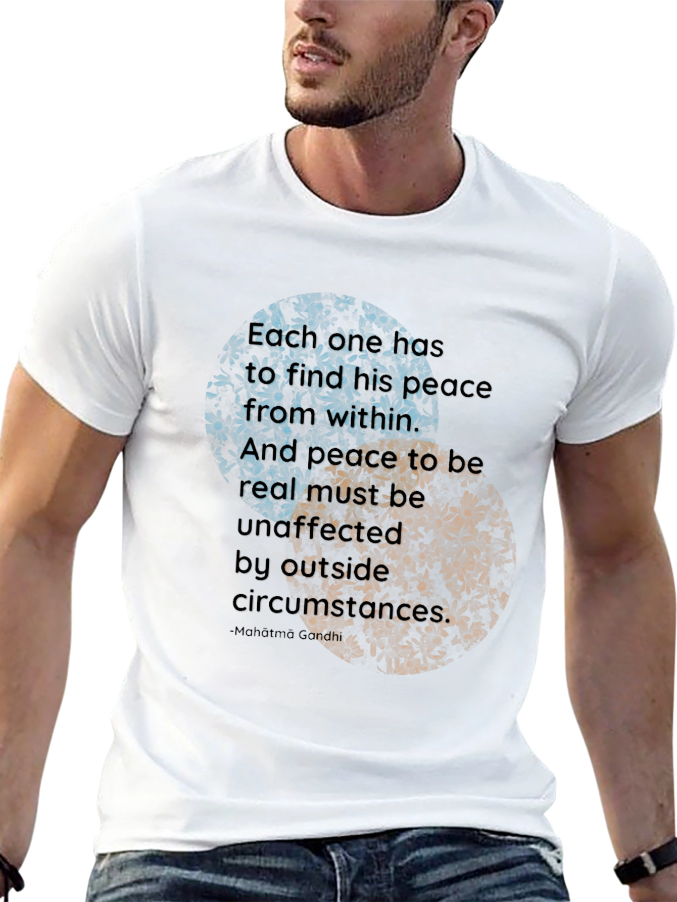 Yin Yang Peace Quote T-Shirt