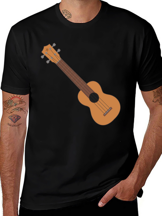 Ukulele Graphic Black Tee