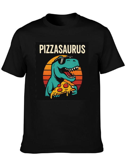 Pizzasaurus T-Shirt - Retro Dinosaur Pizza Lover Tee
