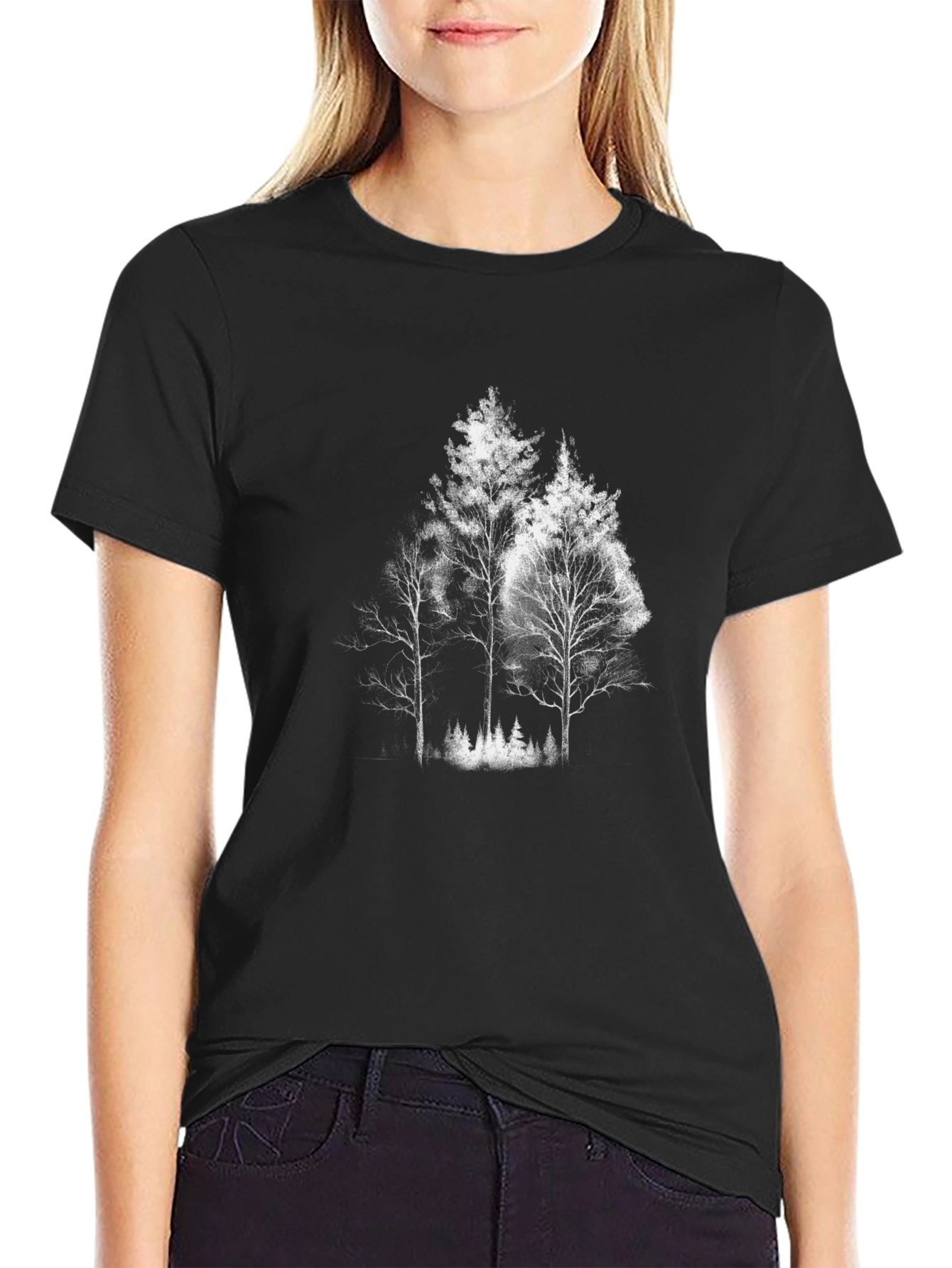 Dark Forest Graphic Tee - Unisex Cotton T-Shirt