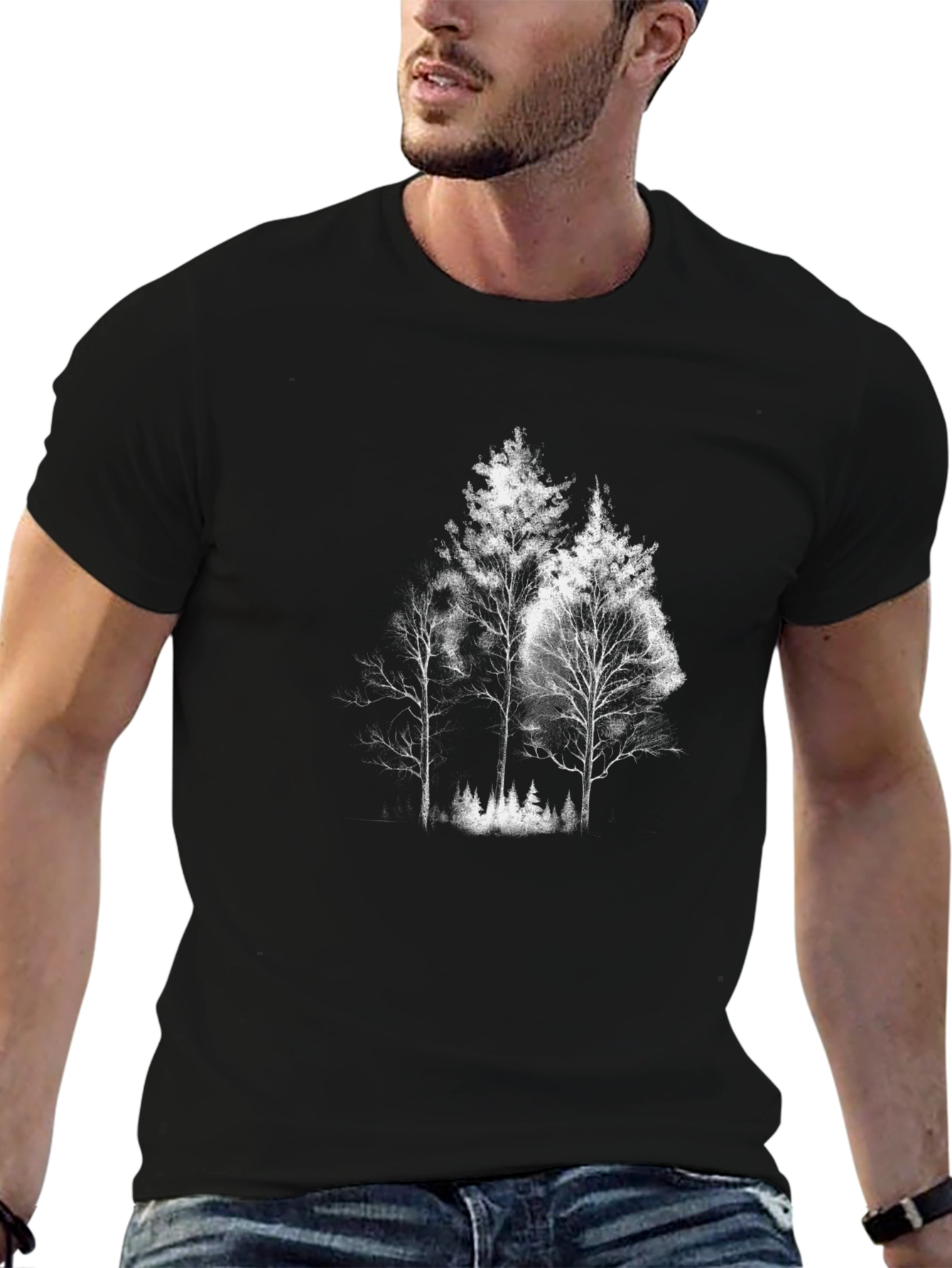 Dark Forest Graphic Tee - Unisex Cotton T-Shirt