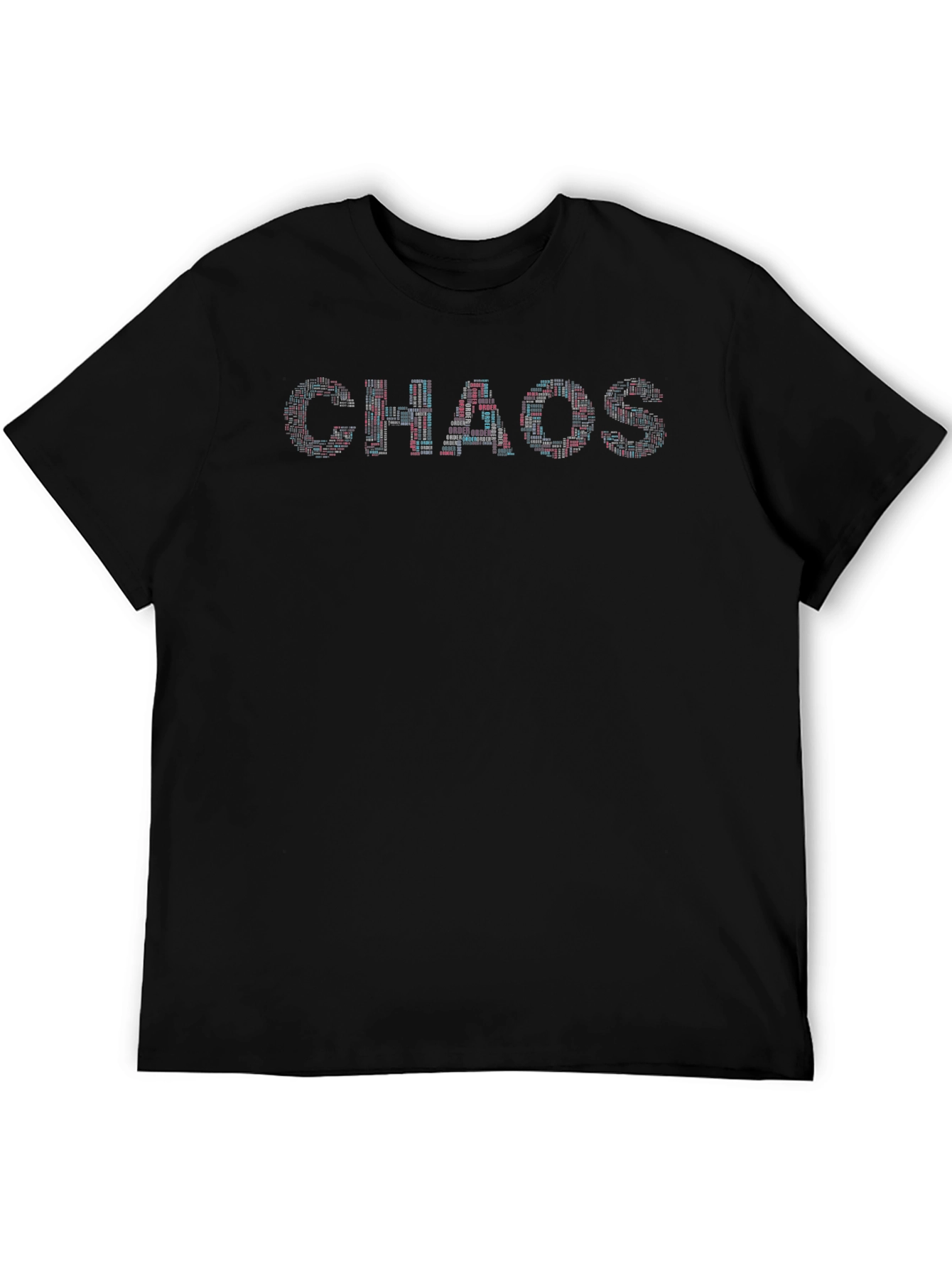 Chaos Typography T-Shirt - Black Graphic Tee