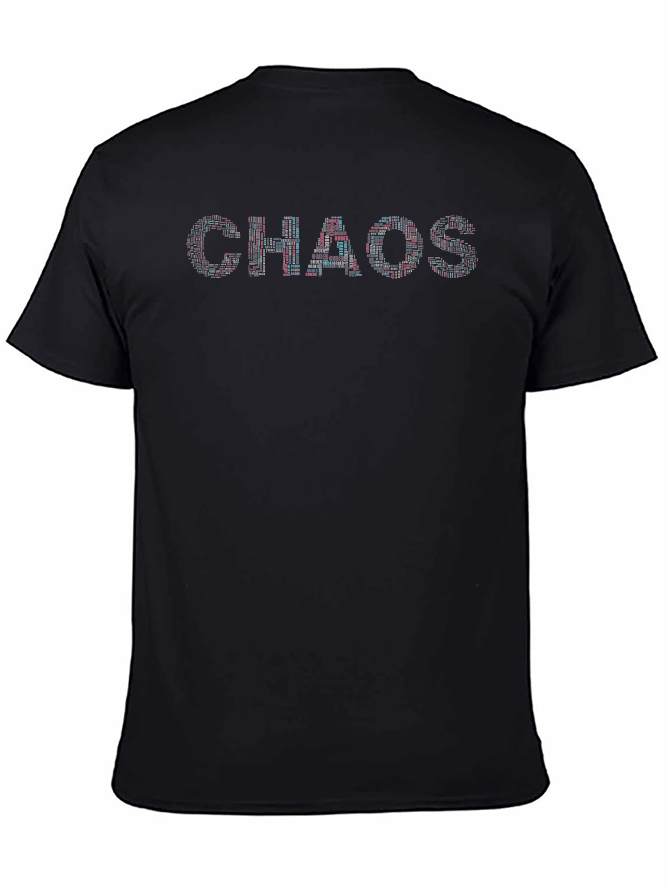 Chaos Typography T-Shirt - Black Graphic Tee