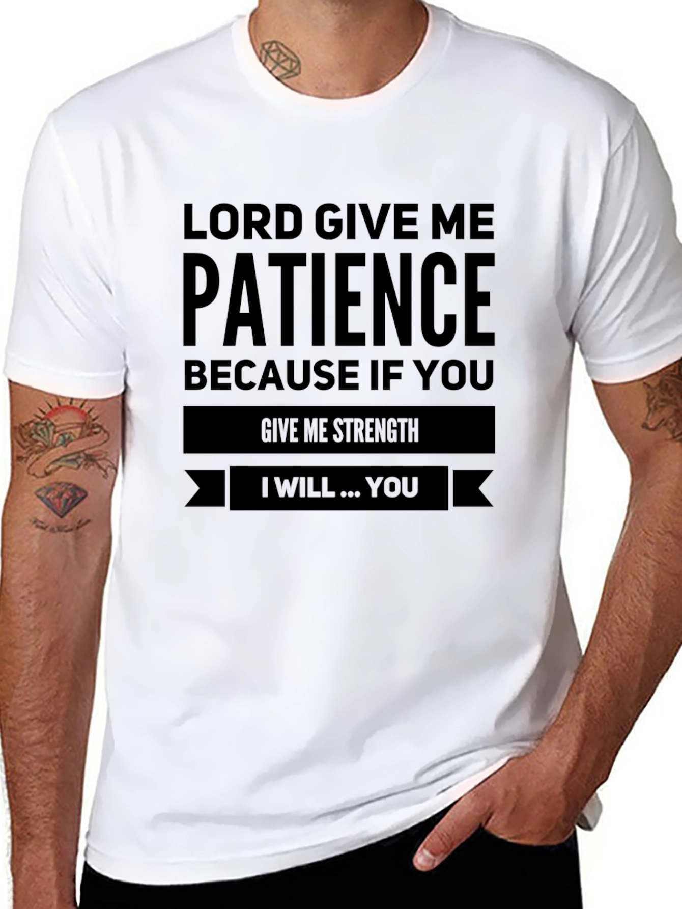 Lord Give Me Patience Graphic Tee