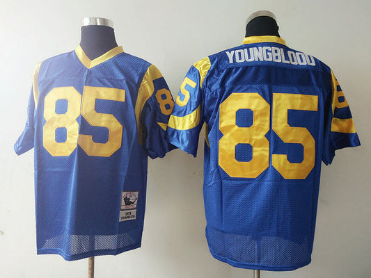 Men's San Louis Rams Jack Youngblood Mitchell & Ness Blue Legacy Replica Jerseys