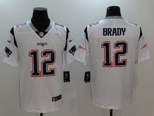 Men's Tom Brady #12 New England Patriots Jerseys White