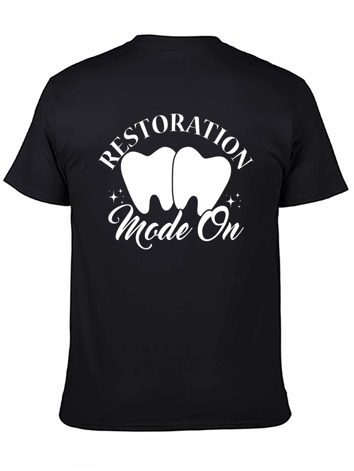 Restoration Mode On Black T-Shirt