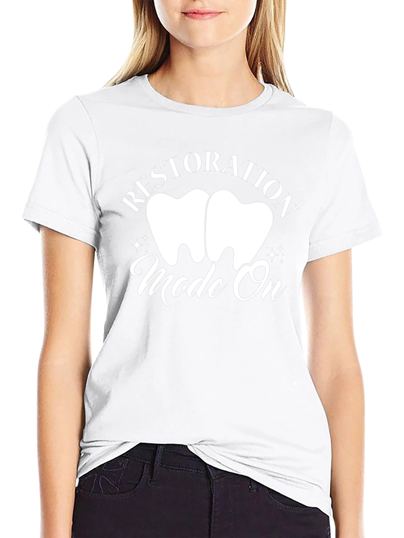 Restoration Mode On Black T-Shirt