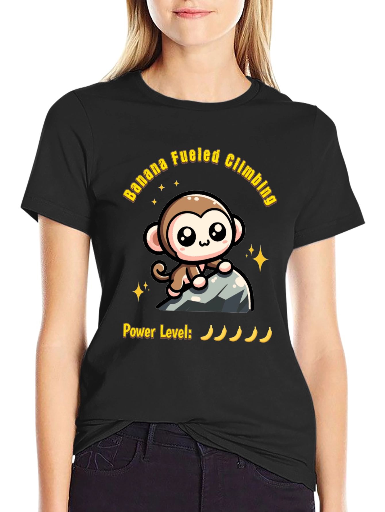 Banana Fueled Climbing Monkey T-Shirt
