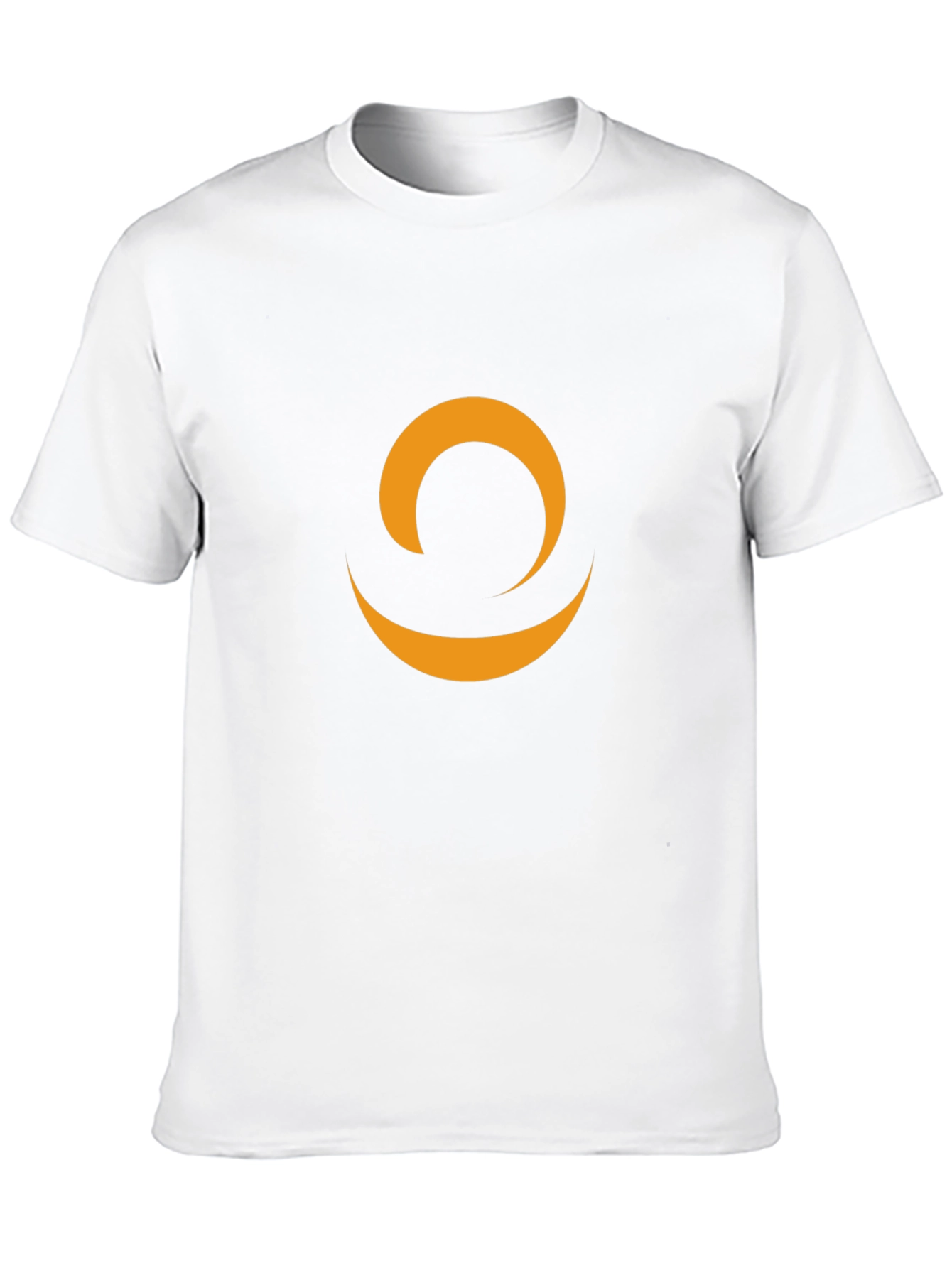 Minimalist Crescent Moon Graphic Black Tee