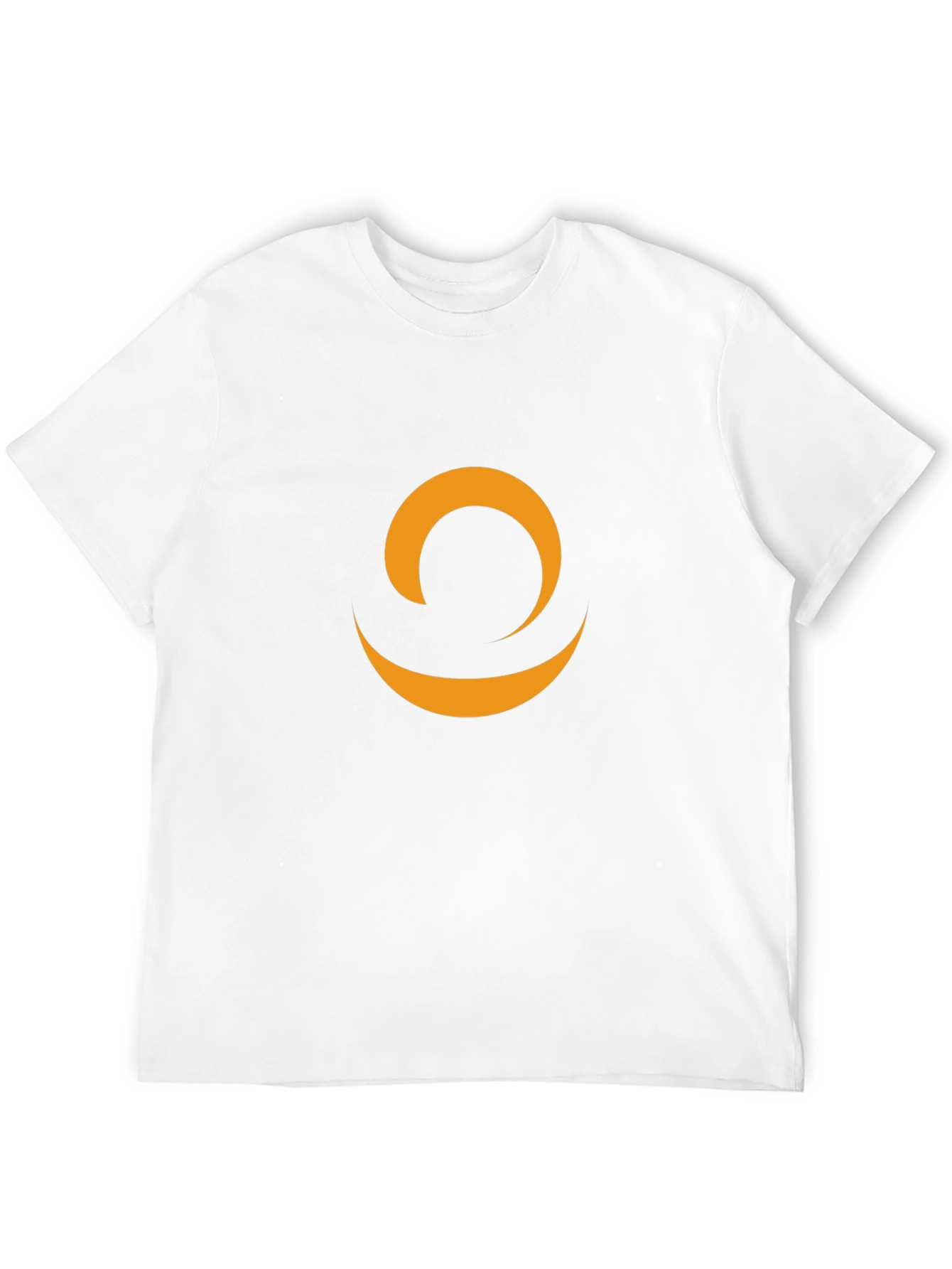 Minimalist Crescent Moon Graphic Black Tee