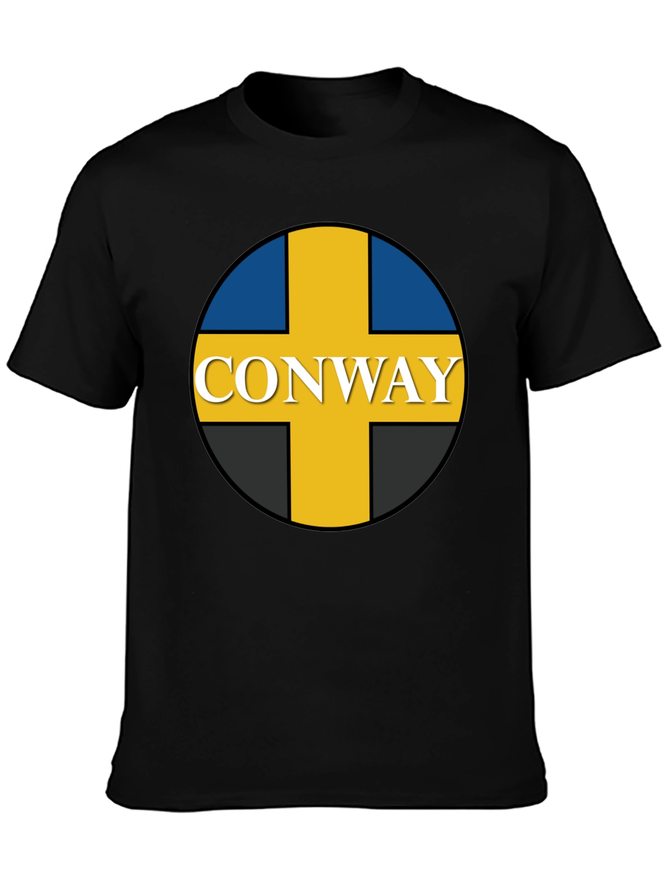 Conway Flag T-Shirt - Black Graphic Tee