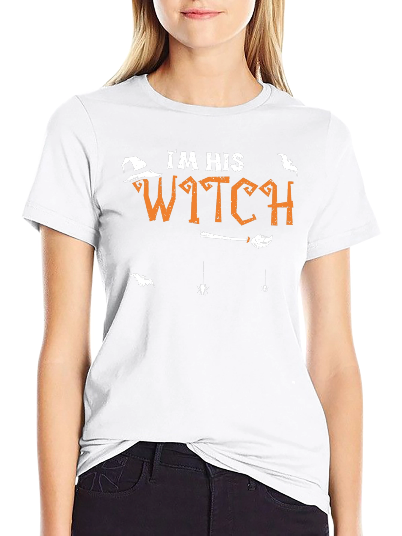 Im His Witch Graphic Halloween T-Shirt