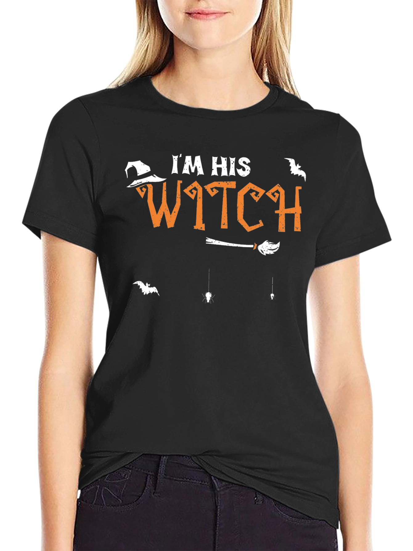 Im His Witch Graphic Halloween T-Shirt
